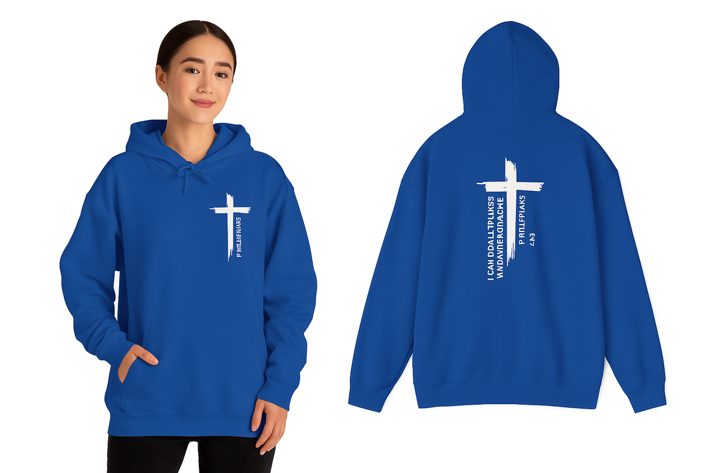 Faith-Inspired Unisex Hooded Sweatshirt, Christian Apparel, Cozy Religious Hoodie, Inspirational Gift, Winter Sweatshirt