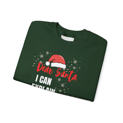 Christmas Sweatshirt — “Dear Santa Jesus” Holiday Crewneck