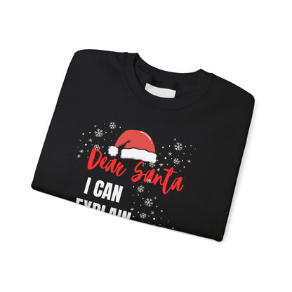 Christmas Sweatshirt — “Dear Santa Jesus” Holiday Crewneck
